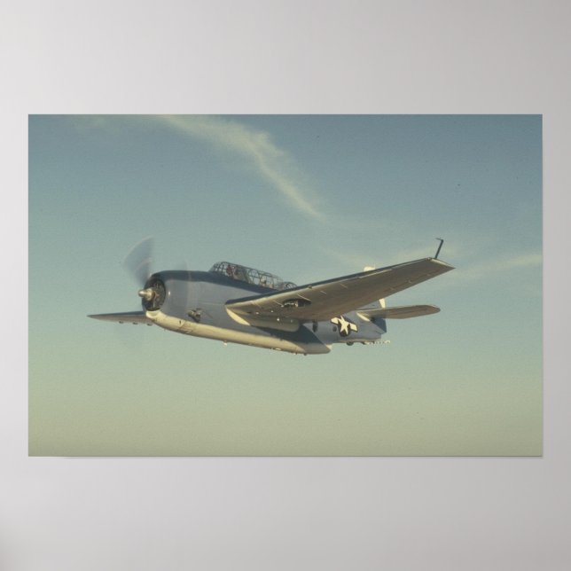 Grumman TBM Avenger Chino Luft Museum Poster (Framsidan)
