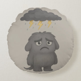 Grummel Kissen – Das ADHS-Monster für Frust Rund Kudde