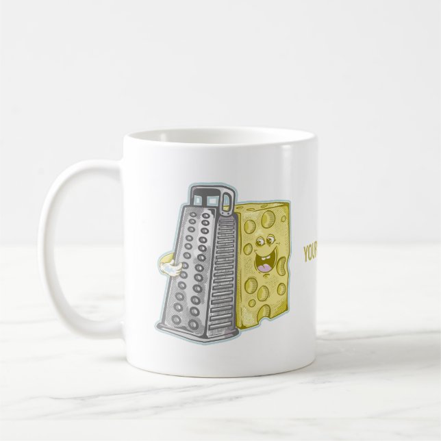 Grumost med grater-finare mat kaffemugg (Vänster)