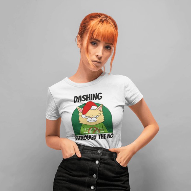GRUMP CAT DASHING GENOM NO T-SHIRTS (Skapare uppladdad)