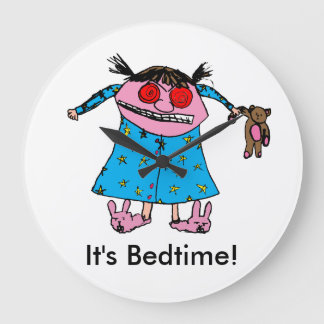 Grump Girl Clock Stor Klocka