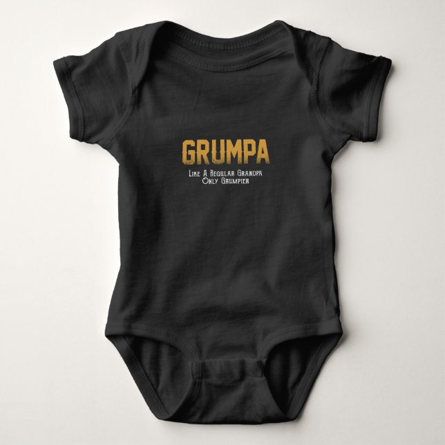 Grumpa Älskare| Grumpa som en vanlig morfar T Shirt (Framsida)