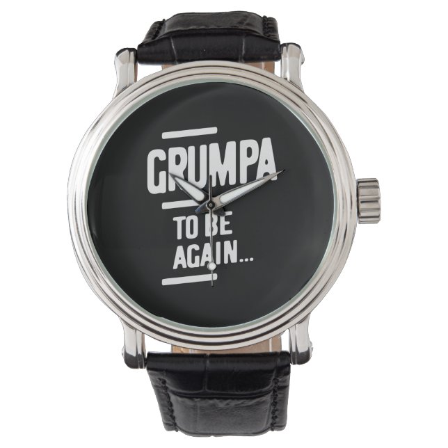 Grumpa att bli igen | Farfar Gift Armbandsur (Framsida)