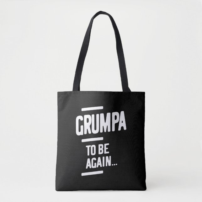 Grumpa att bli igen | Farfar Gift Tygkasse (Framsida)
