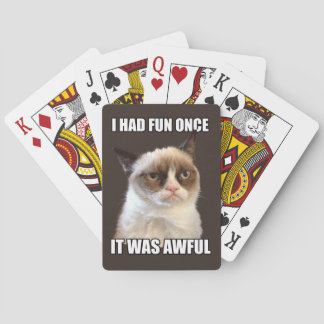 Grumpa Cat-uppspelningskort Casinokort