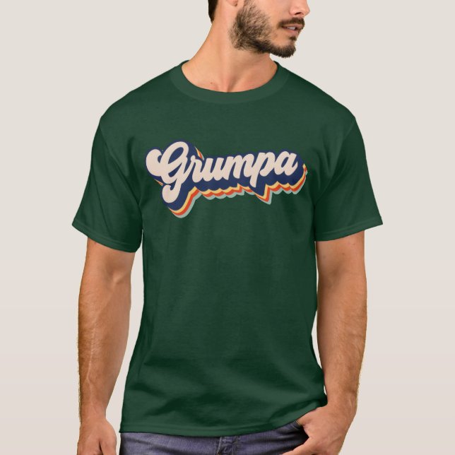Grumpa Funny Grandpa Fars dag Grumpa-vän T Shirt (Framsida)