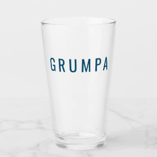 Grumpa Funny Novelty för Grumpy Grandpa Graphic Glaskopp