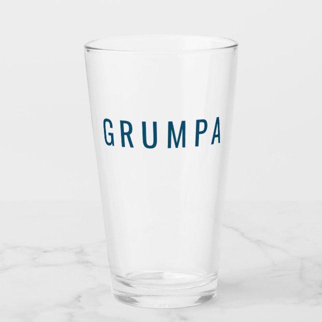 Grumpa Funny Novelty för Grumpy Grandpa Graphic Glaskopp (Framsida)