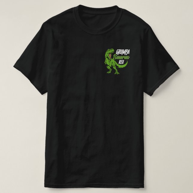 Grumpa-Saurus Rex Dinosaur GrumpaSaurus T Shirt (Design framsida)