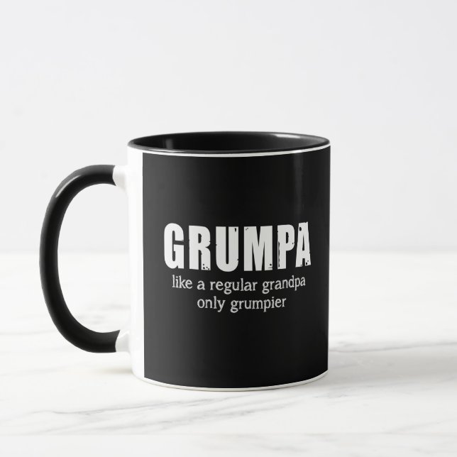 Grumpa som en vanlig morfar... mugg (Vänster)
