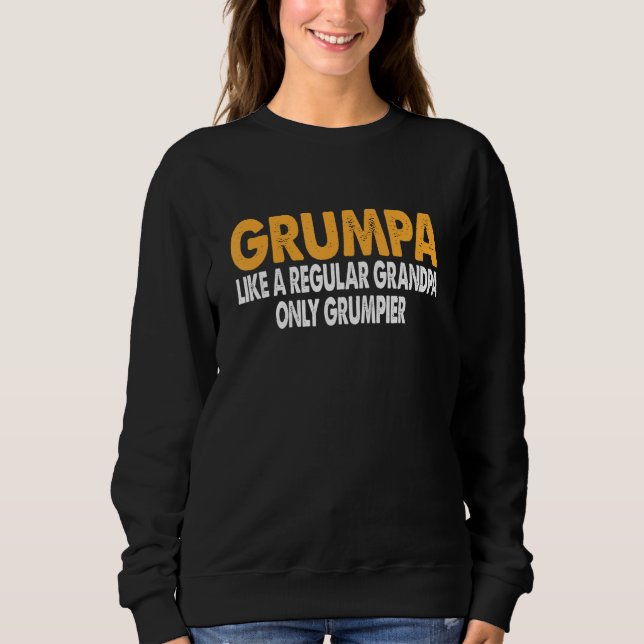 Grumpa som vanlig morfar Endast Grumpier Funny Gr T Shirt (Framsida)