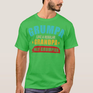 Grumpa som vanlig morfar-vintage t shirt