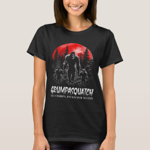 Grumpa Squatch Rolig Bigfoot Pappa Sasquatch Yeti T Shirt