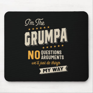 Grumpa Way Funny Grandpa Fars dag Musmatta