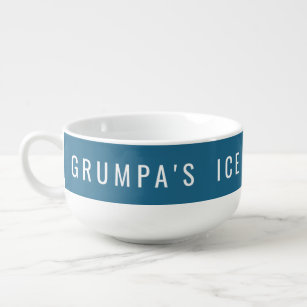 Grumpa's Ice Cream Bowl for Grumpy Grandpa Soppmugg