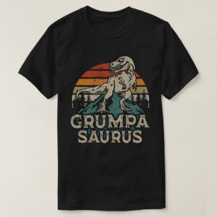 Grumpasaurus Dinosaur Grandpa Saurus Fars dag T Shirt