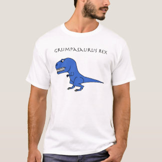 Grumpasaurus Rex blått Tee Shirt