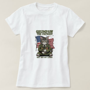 Grumpaw Patriot - Arg Cat T-Shirt