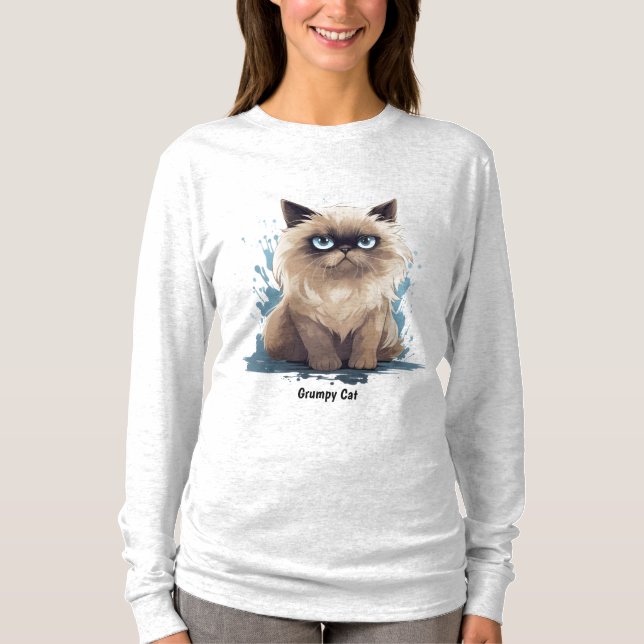 Grumpkatt Mugg T Shirt (Framsida)