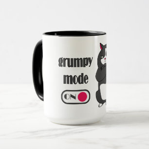 Grumpläge på lustig tjock-kaffe mugg