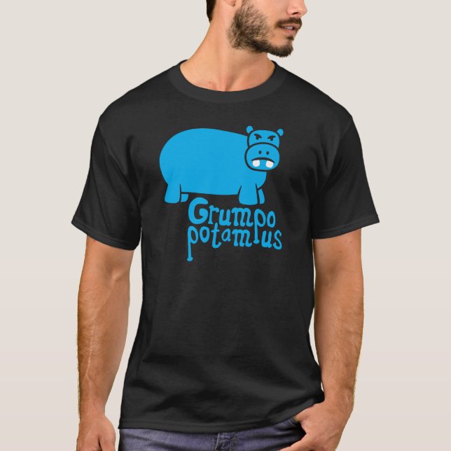Grumpopotamus T-shirt (Framsida)
