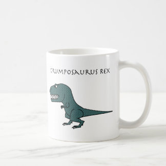 Grumposaurus Rex mörk - grönt texturerad mugg