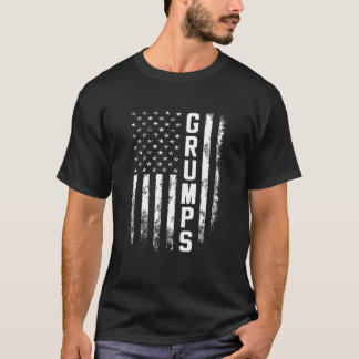 Grumps Gift America Flagga Gift För manar Fars dag T Shirt