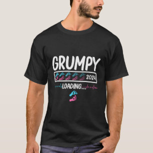 Grumpy 2024 Loading Gender Reveal Pojke Girl Pr T Shirt