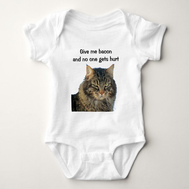 Grumpy Angel vill ha din bacon T Shirt (Framsida)