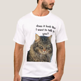 Grumpy Angel vill inte prata. T-shirt