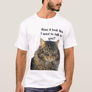Grumpy Angel vill inte prata. T-shirt