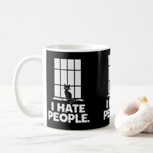 Grumpy Anti-Social Cat Lovers Funny Cat Mamma & Pa Kaffemugg