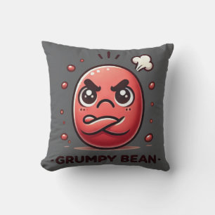 Grumpy Bean - Moody lilla bean Kudde