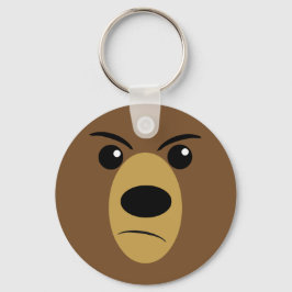 Grumpy Bear Ansikte Nyckelring