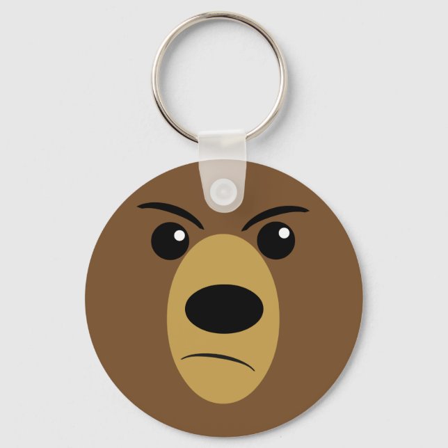 Grumpy Bear Ansikte Nyckelring (Framsida)