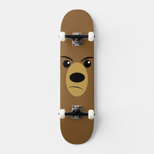 Grumpy Bear Ansikte Skateboard Bräda 20,5 Cm (Framsida)