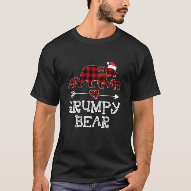Grumpy Bear jul jul Pajama Red Play Buffalo T Shirt (Framsida)
