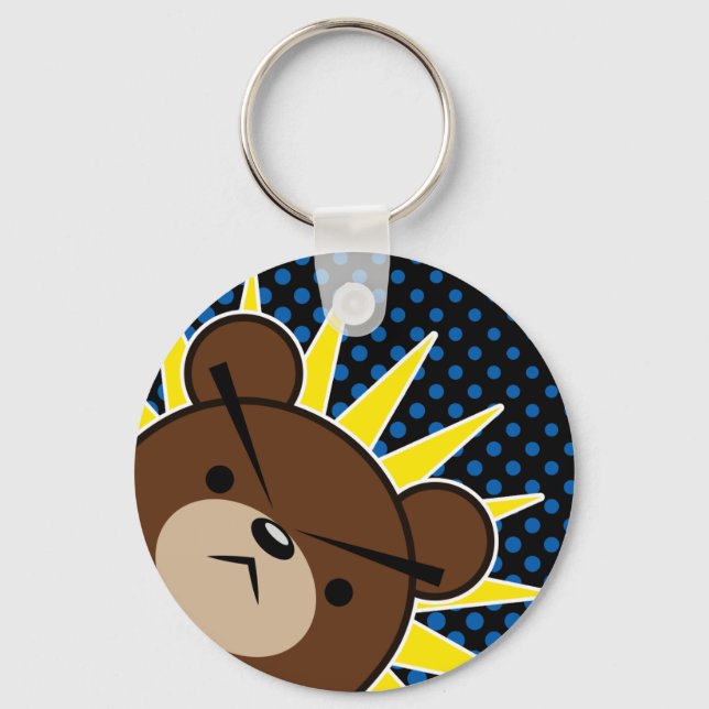 Grumpy Bear Roar Nyckelring (Framsida)