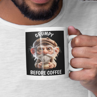 Grumpy before Coffee Jumbo Mugg