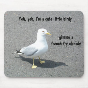 Grumpy Begger fiskmåsdjur Meme Musmatta