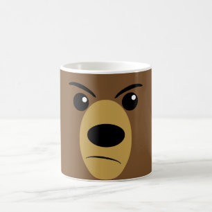 Grumpy björnansikte kaffemugg
