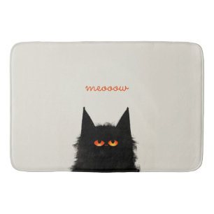 Grumpy Black Cat Badrumsmatta