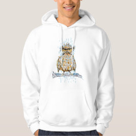 Grumpy Blöt Uggla Hoodie
