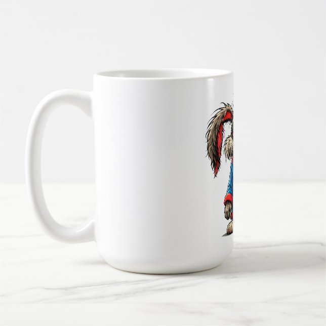 Grumpy Bunny Coffee Funny T-Shirt Kaffemugg (Vänster)