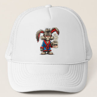 Grumpy Bunny Coffee Funny T-Shirt Keps