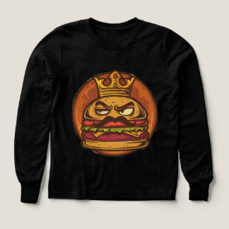 Grumpy Burger Crown Grafik Svart T-Shirt