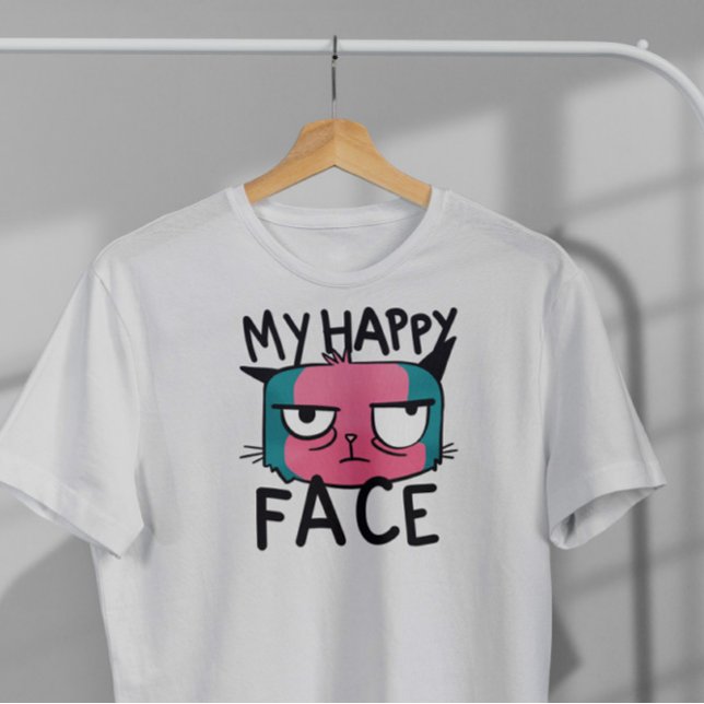 Grumpy Cat Animal Tecknad T Shirt (Skapare uppladdad)