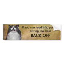 Grumpy Cat Back Off Klistermärke Mall