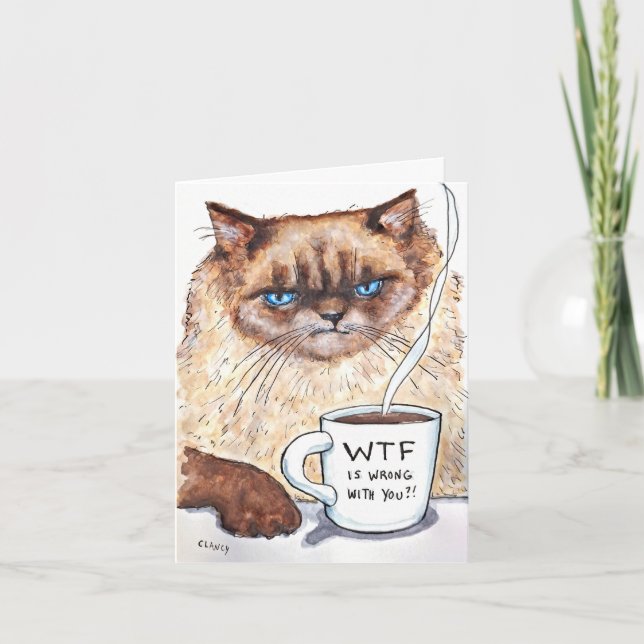 Grumpy Cat card Helgkort (Framsida)