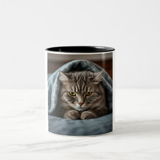 Grumpy Cat Coffee Mug: A Purrfectly Grumpy Morning Två-Tonad Mugg